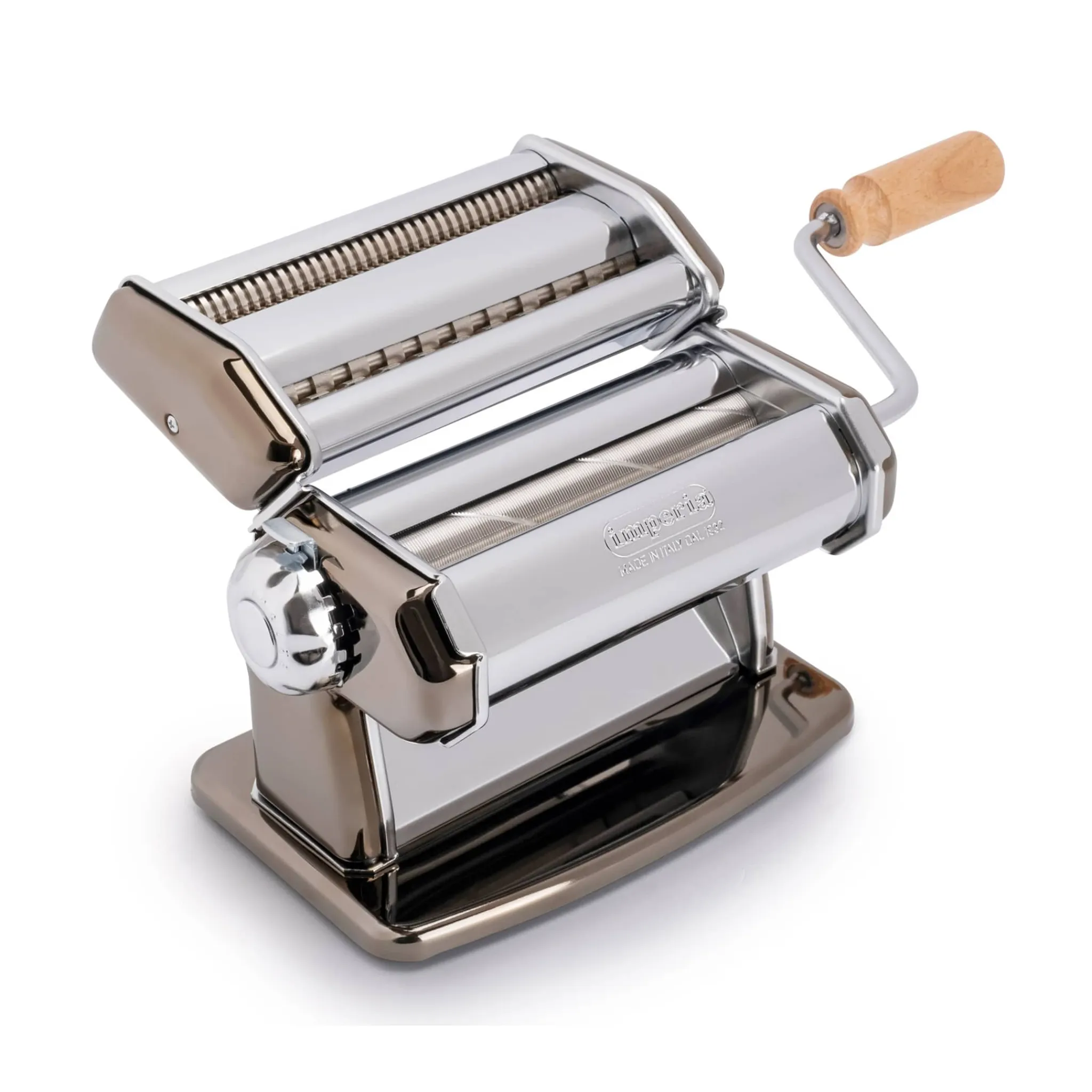 Best Imperia Black Gourmet Pasta Maker with Textured Rollers Italian Ingredients|Kitchen Tools & Utensils
