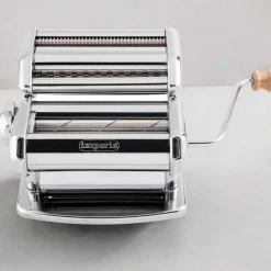 Outlet Imperia Chrome Gourmet Pasta Maker with Textured Rollers Italian Ingredients|Kitchen Tools & Utensils