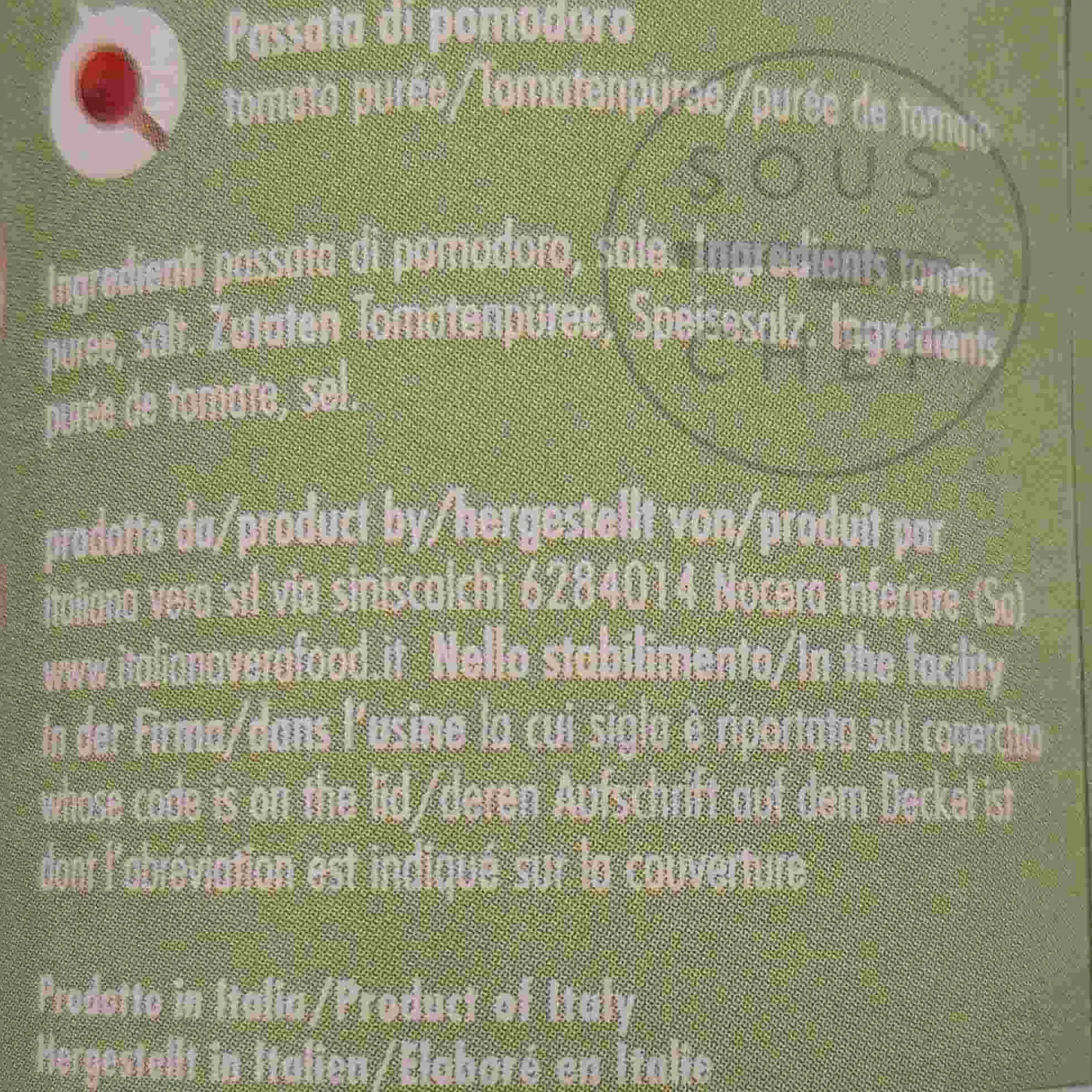 Sale Tomato Passata in Botanical Tin, 400g Ingredients Brands|Vegetables
