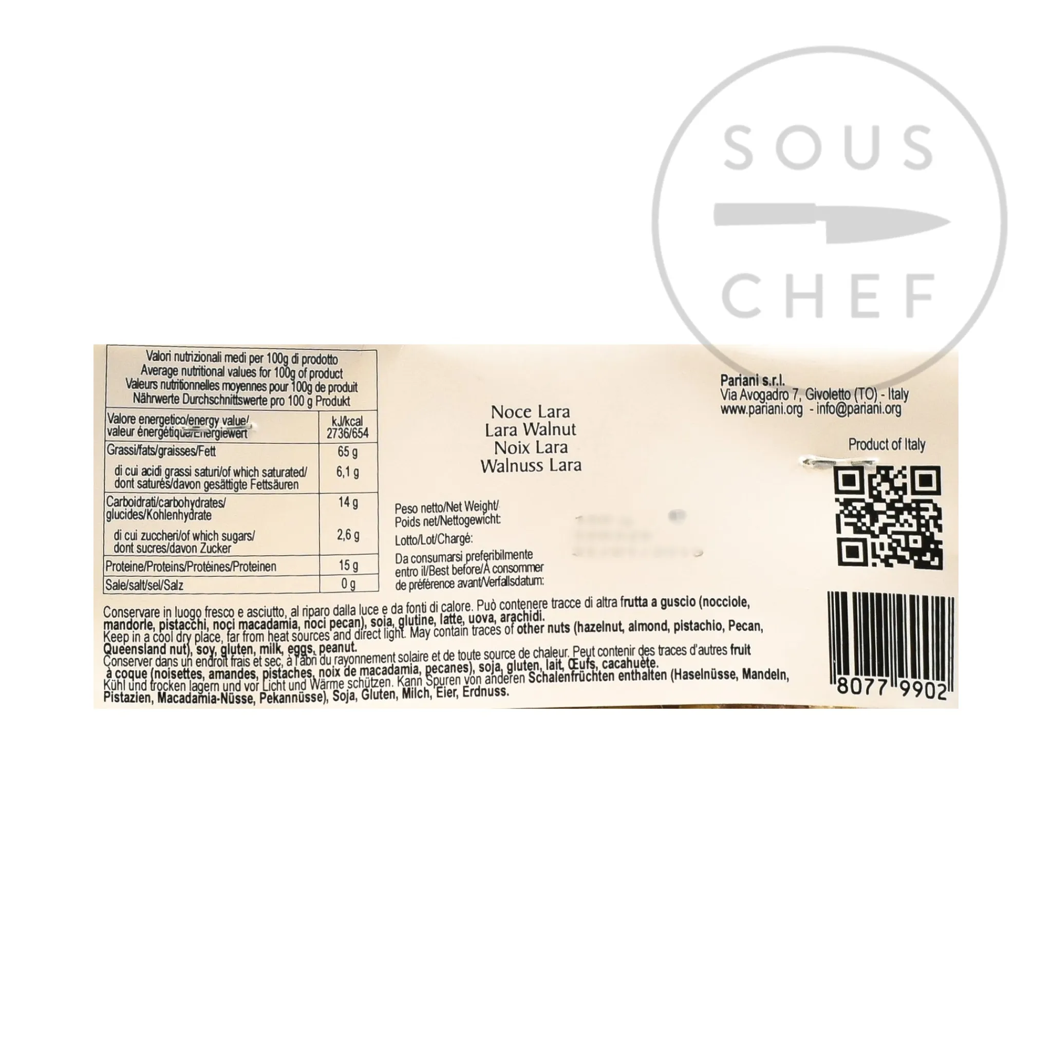 Best Italian Lara Walnut Quarters, 150g Ingredients Brands|Italian Ingredients