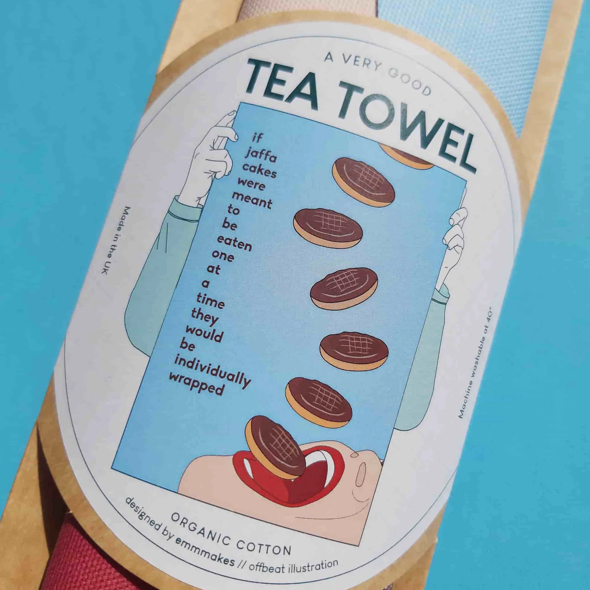 New Jaffa Cakes Tea Towel Kitchen Textiles & Clothing