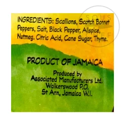 Hot Jamaican Jerk Seasoning, 280g Ingredients Brands|Caribbean Ingredients