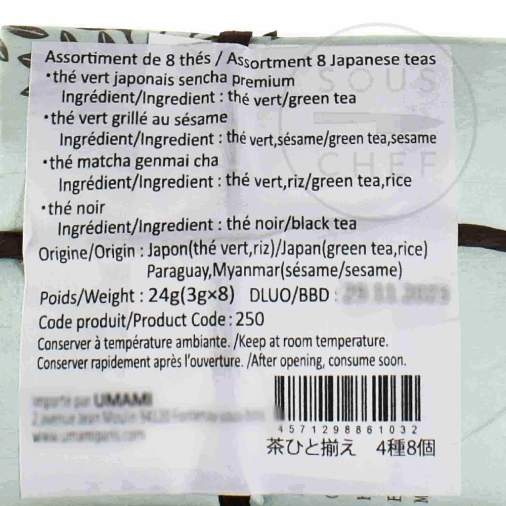 Clearance Japanese Green Tea Assortment, 8 Sachets Ingredients Brands|Japanese Ingredients
