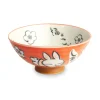 Clearance Japanese Kawaii Red Rabbit Rice Bowl, 14cm Japanese Ingredients|Crockery & Dinnerware