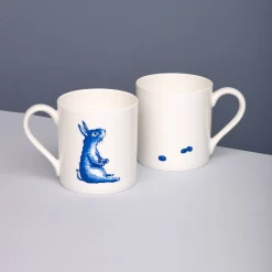 Outlet Blue Rabbit with Macaroons Mug, 300ml Tableware Brands|Crockery & Dinnerware
