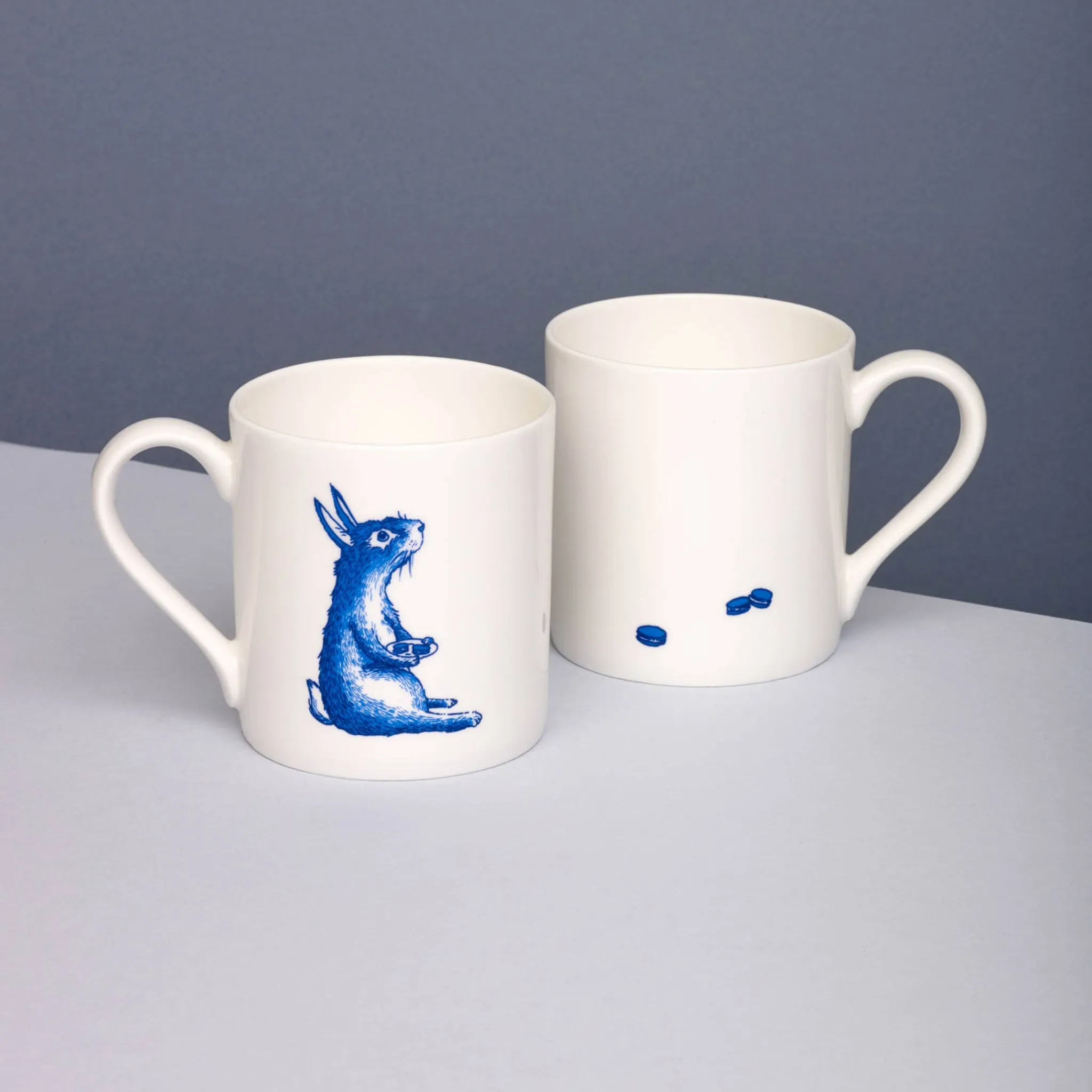Outlet Blue Rabbit with Macaroons Mug, 300ml Tableware Brands|Crockery & Dinnerware