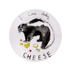 Outlet I Love Stinky Cheese Side Plate, 20cm Tableware Brands|Made In The Uk