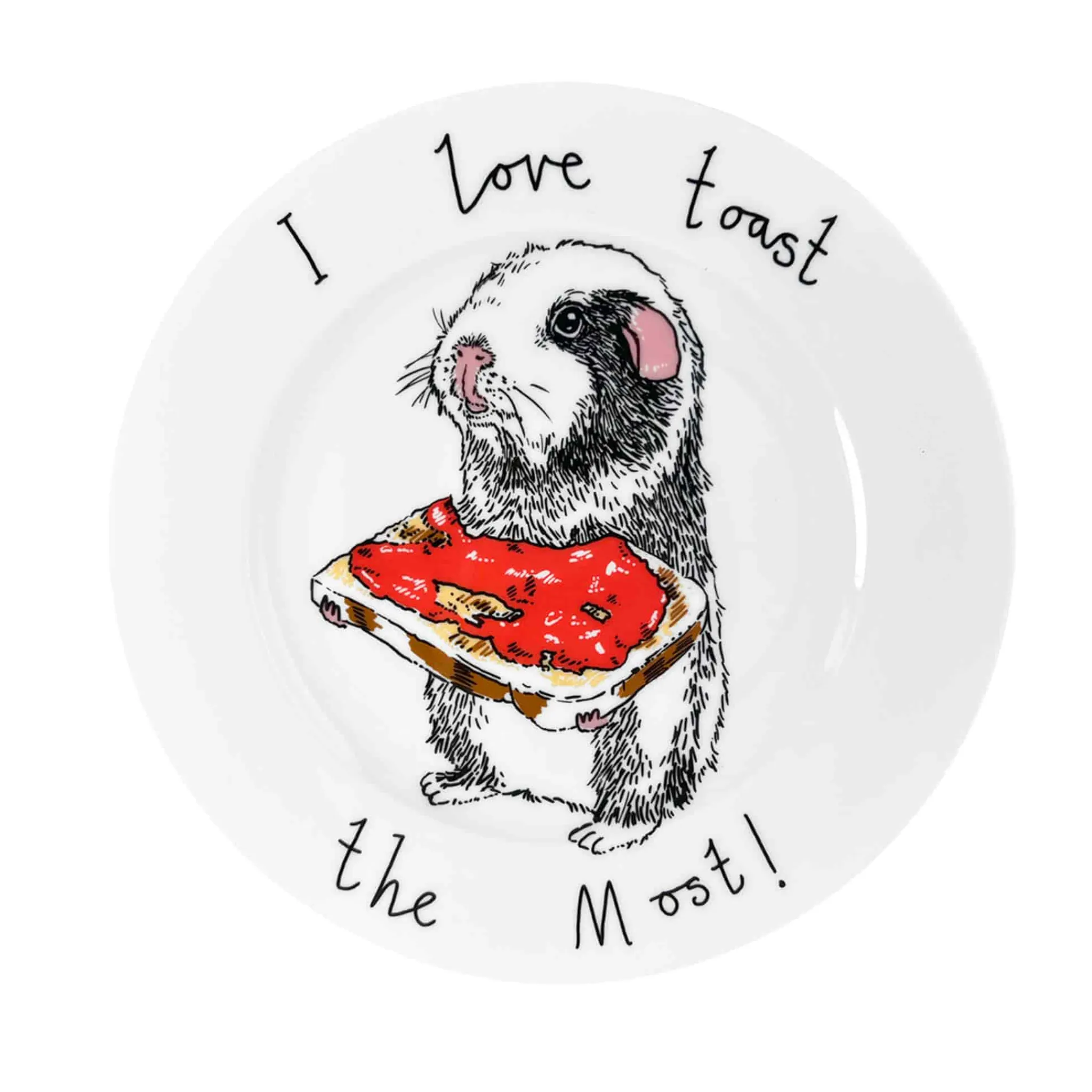 Sale I Love Toast The Most Side Plate, 20cm Tableware Brands|Plates