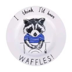 Best I Think I'll Have Waffles! Side Plate, 20cm Made In The Uk|Plates
