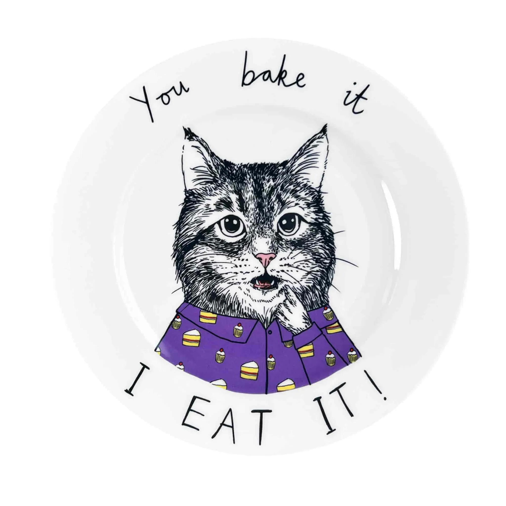 You Bake It I Eat It Side Plate, 20cm Tableware Brands|Plates