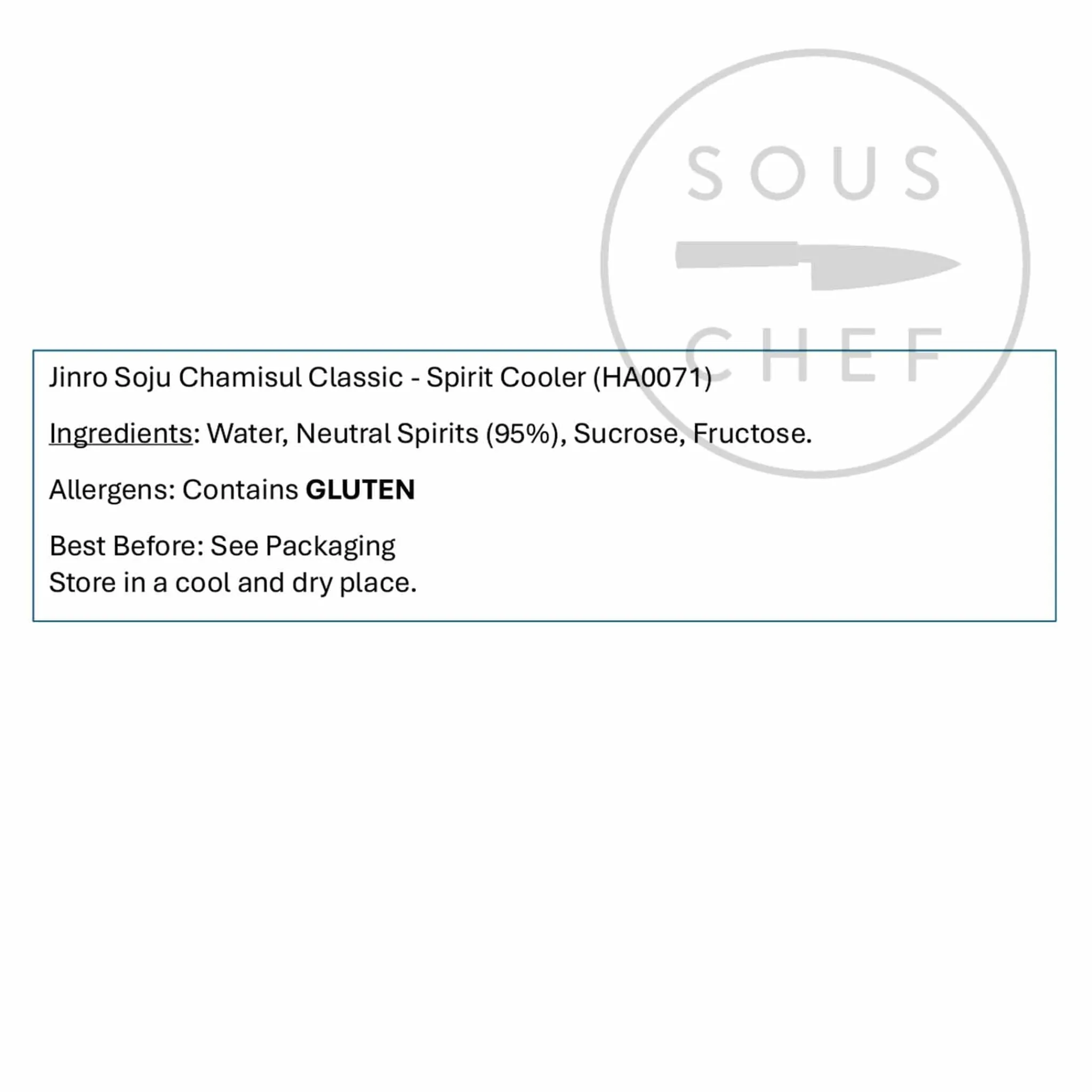 Outlet Jinro Soju Chamisul Classic ABV 20.1%, 350ml Korean Ingredients|Drinks