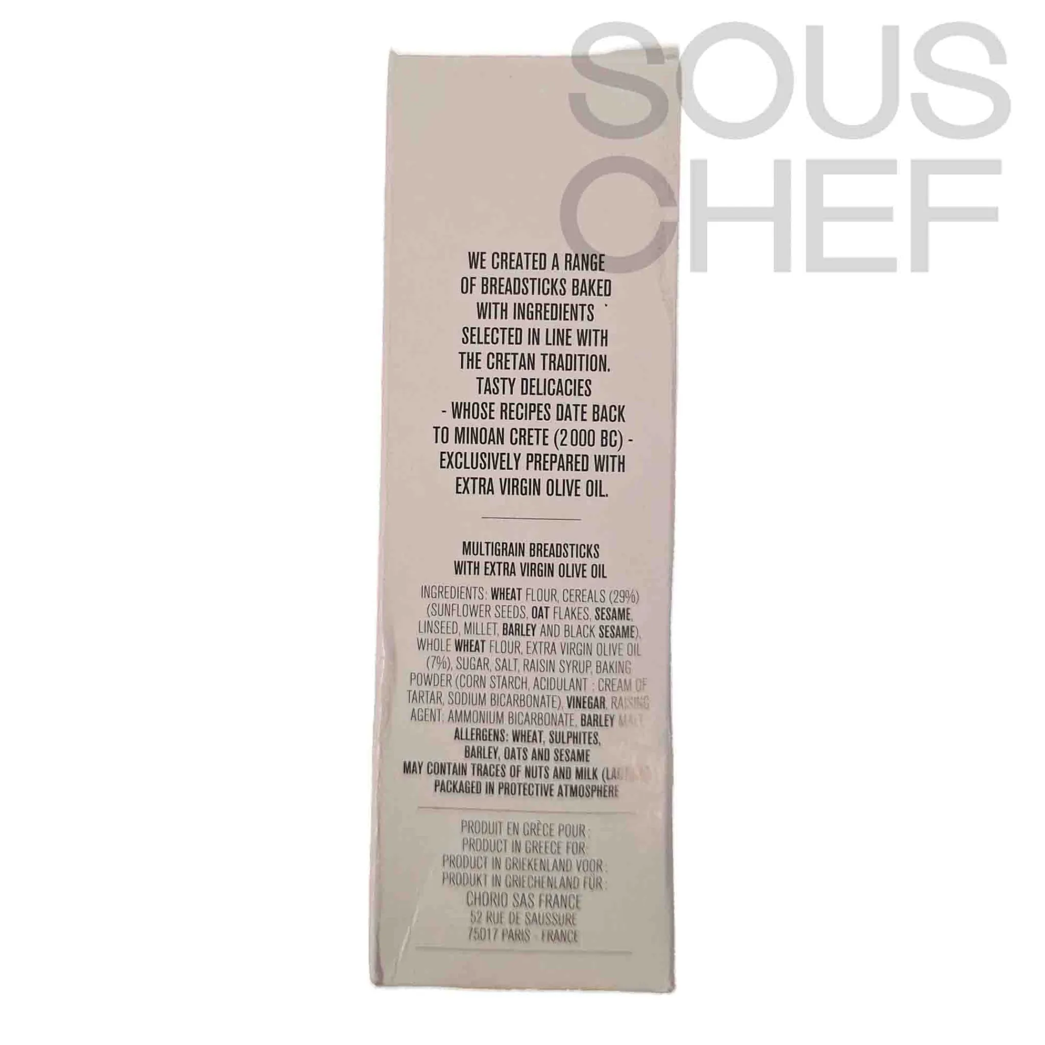 New 7 Cereals Extra Virgin Olive Oil Cretan Breadsticks, 120g Greek Ingredients|Snacks