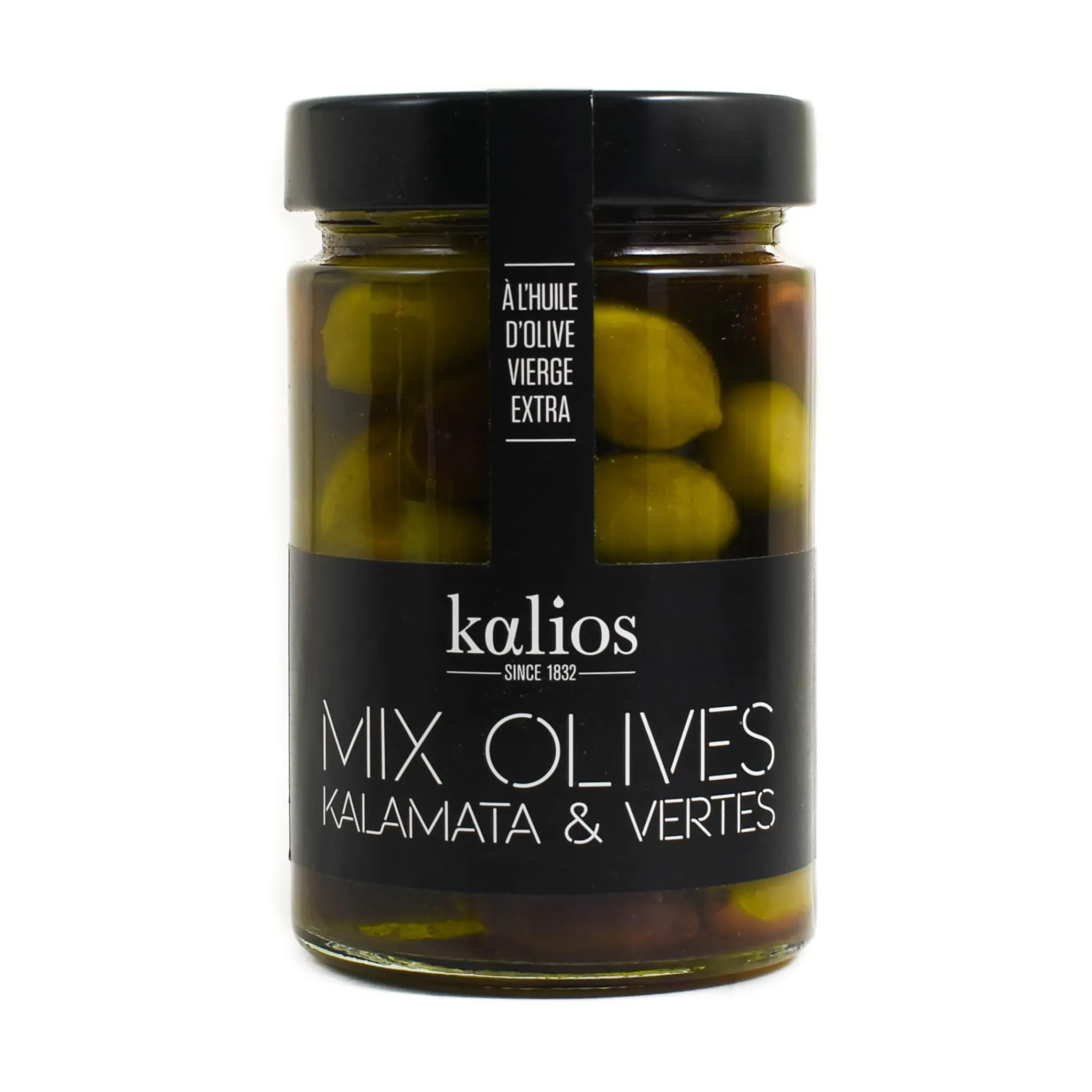 Hot Kalamata & Chalkidiki Olives in Extra Virgin Olive Oil, 290g Ingredients Brands|Greek Ingredients
