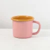 Outlet Kapka x Sous Chef Colourblock Enamel Mug, Pink & Yellow, 350ml Crockery & Dinnerware|Tableware Brands