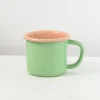 Sale Kapka x Sous Chef Colourblock Enamel Mug, Green & Pink, 350ml Crockery & Dinnerware|Tableware Brands