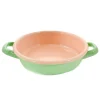 Hot Kapka x Sous Chef Colourblock Enamel Frying Pan, 16cm, Green & Pink Baking Supplies & Equipment