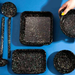 Sale x Sous Chef Galaxy Splatter Enamel Roasting & Serving Dish Baking Supplies & Equipment