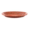 Clearance x Sous Chef Rust Splatter Enamel Oval Serving Tray, 31cm Tableware Brands