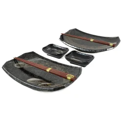 Outlet Karasuba-Iro Sushi Serving Set Tableware Brands|Japanese Ingredients