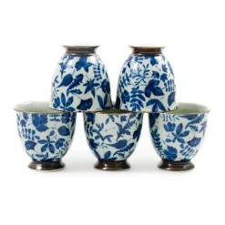 Best Kashiwa Blue Japanese Teacup Set Tableware Brands|Japanese Ingredients