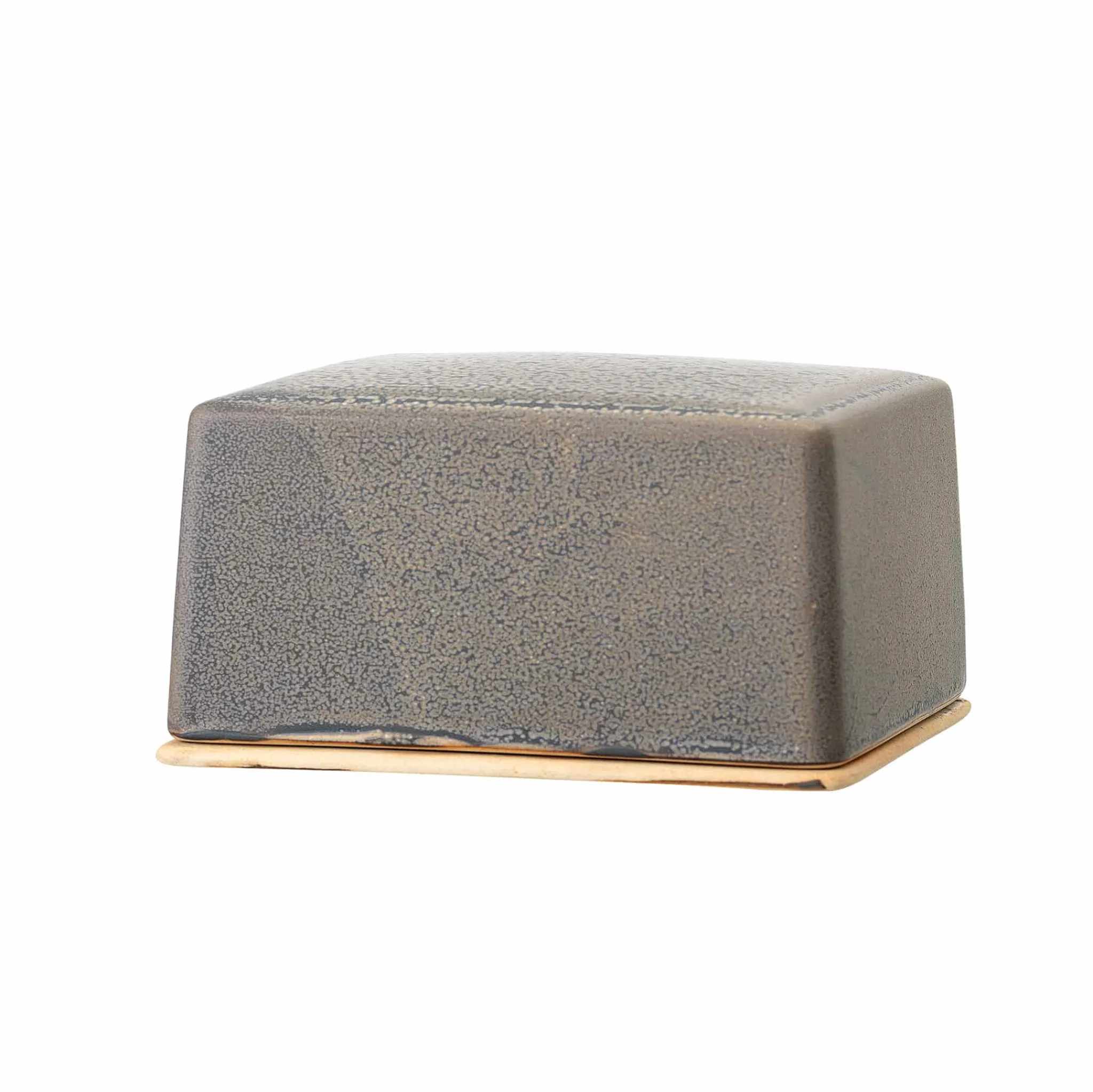 Online Kendra Grey Stoneware Butter Dish Tableware Brands