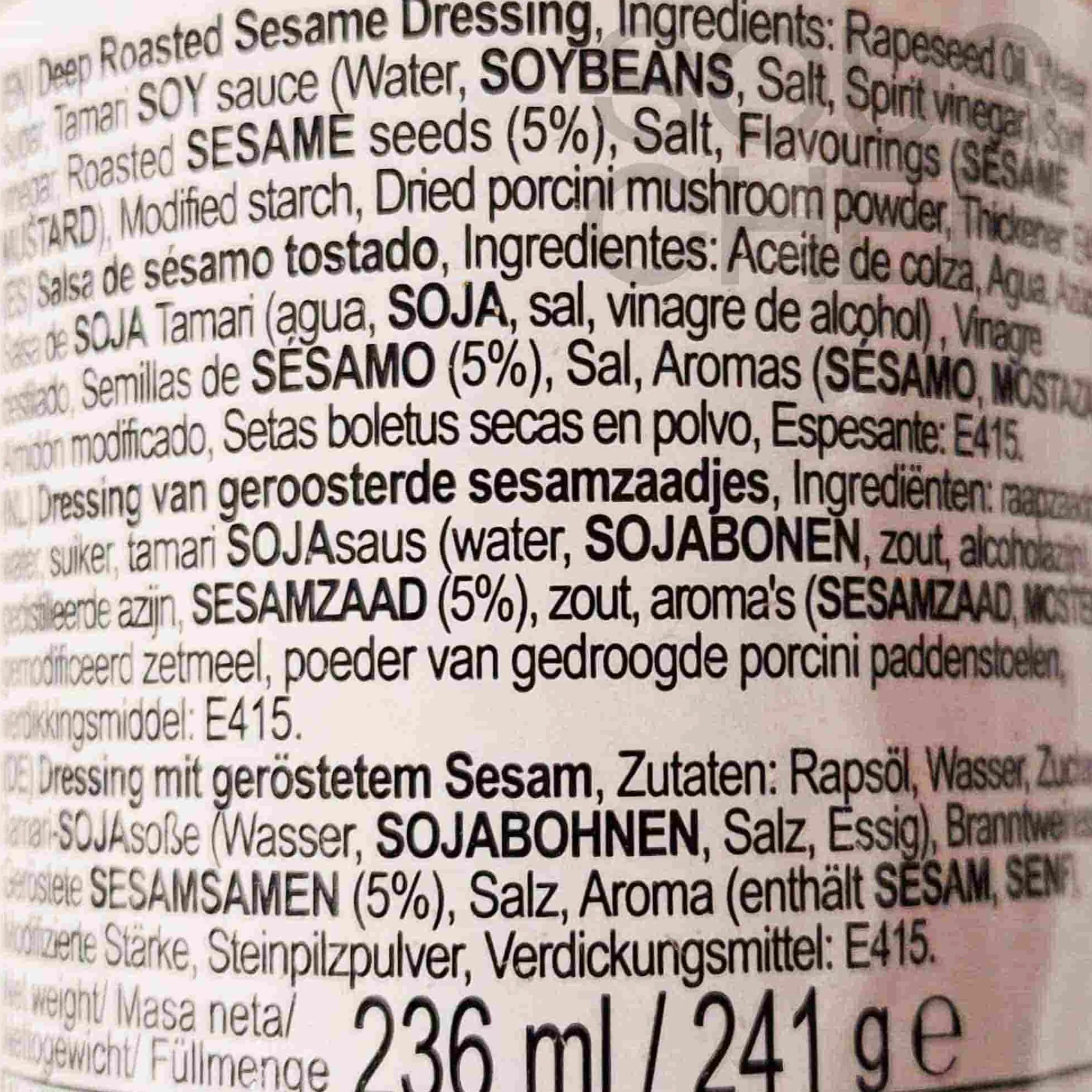 New Deep Roasted Sesame Dressing, 236ml Japanese Ingredients|Oil, Vinegar & Dressings