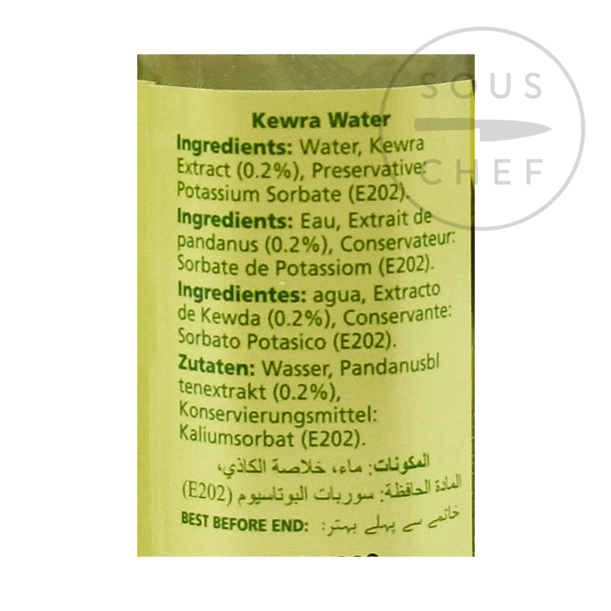 Outlet Kewra Water - Pandan Extract, 310ml Indian Ingredients|Baking Ingredients
