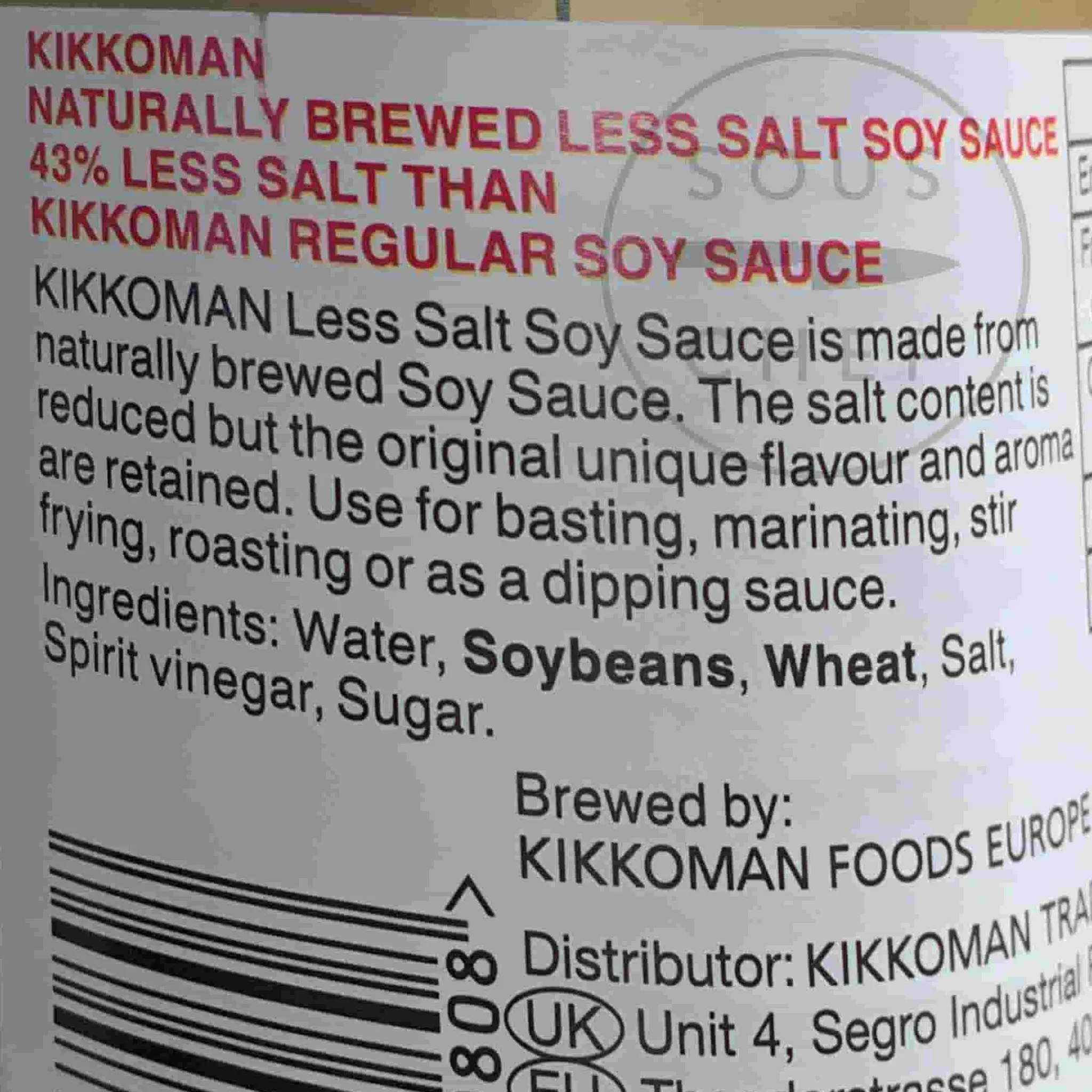 Discount Less Salt Soy Sauce, 975ml Japanese Ingredients|Sauces & Condiments