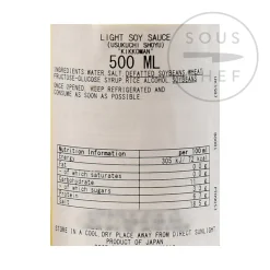 Best Usukuchi Shoyu - Light Soy Sauce, 500ml Ingredients Brands|Japanese Ingredients