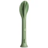 New Klikk Pocket Stacking Cutlery Set, Green Picnicware|Cutlery