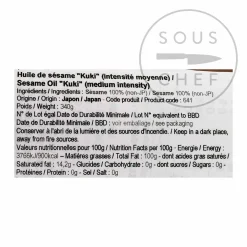 Discount Medium Intensity Sesame Oil, 340g Ingredients Brands|Japanese Ingredients