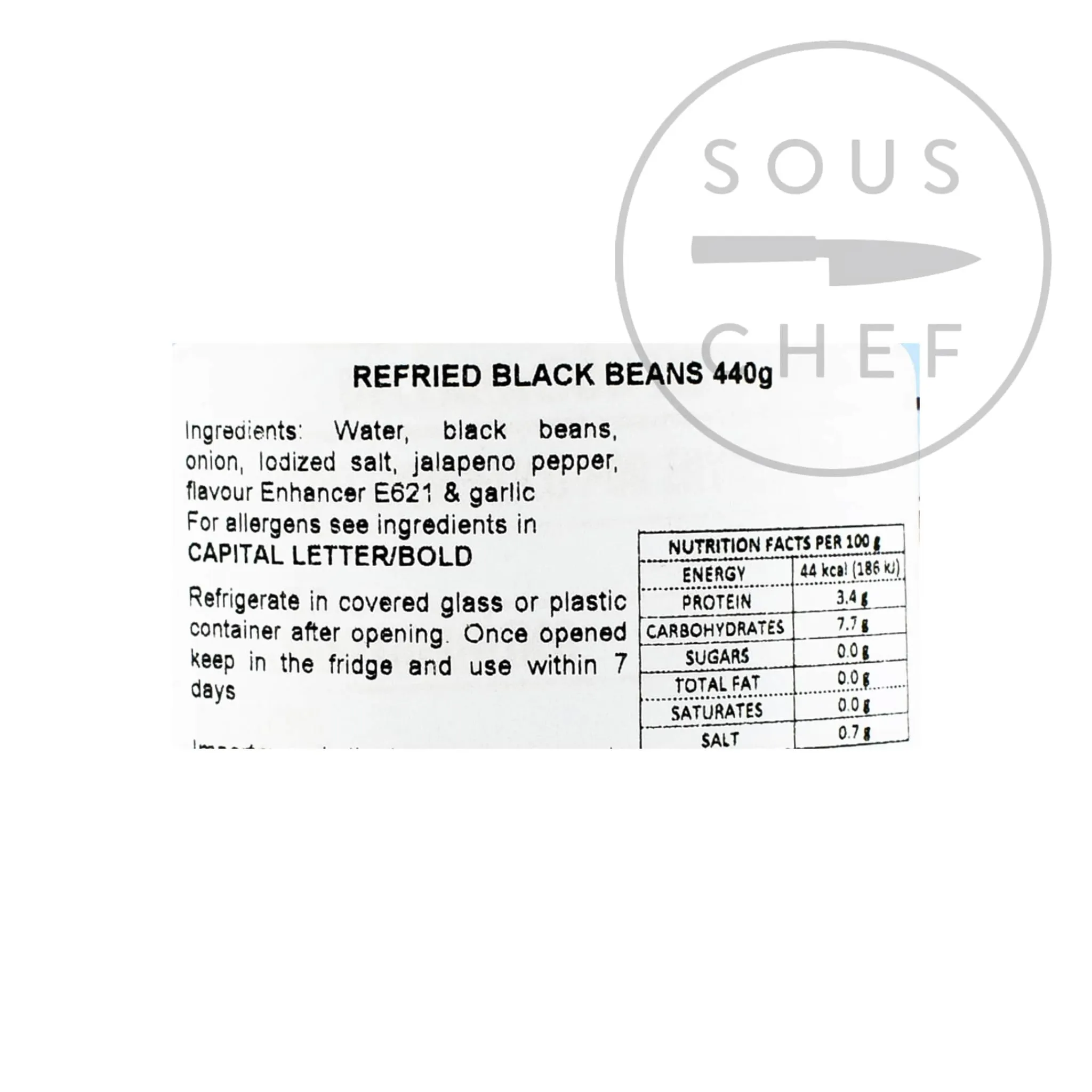 Online Refried Black Beans, 440g Ingredients Brands|Mexican Ingredients