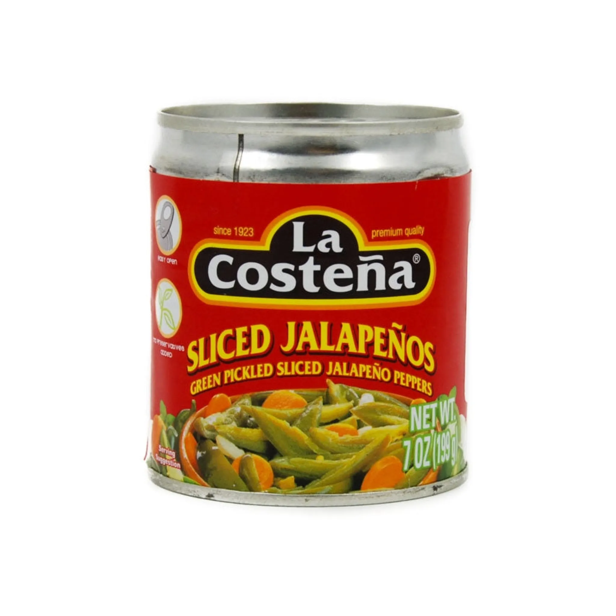 New Sliced Green Jalapeno Peppers, 199g Mexican Ingredients|Vegetables