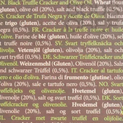 New Black Truffle Crackers, 100g Ingredients Brands|Spanish Ingredients