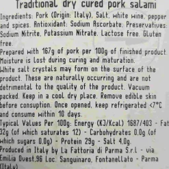 Best Traditional Fioretto Salami, 340g Ingredients Brands|Italian Ingredients