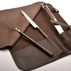 Best BBQ Set with Leather Roll Bbq & Smoking