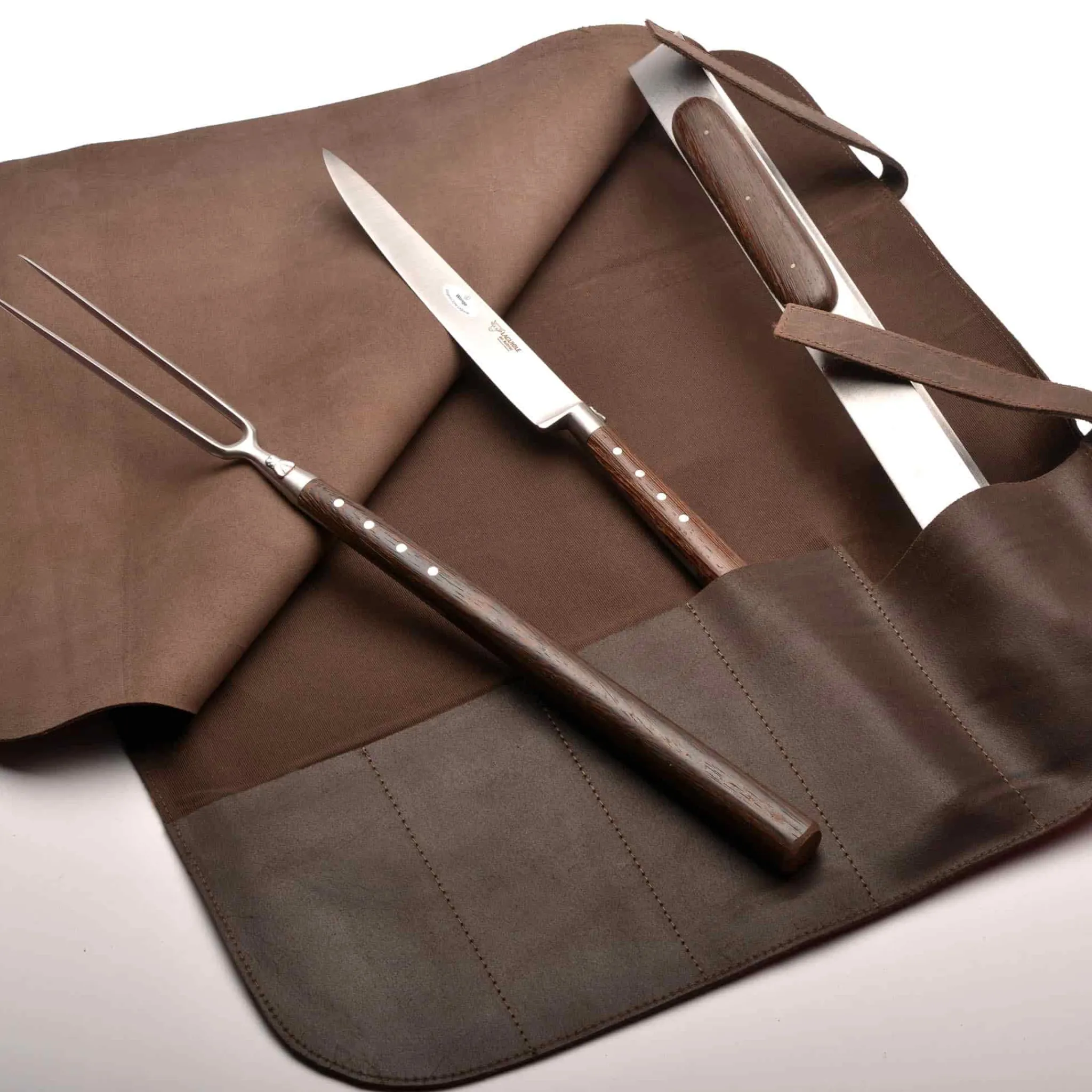 Best BBQ Set with Leather Roll Bbq & Smoking