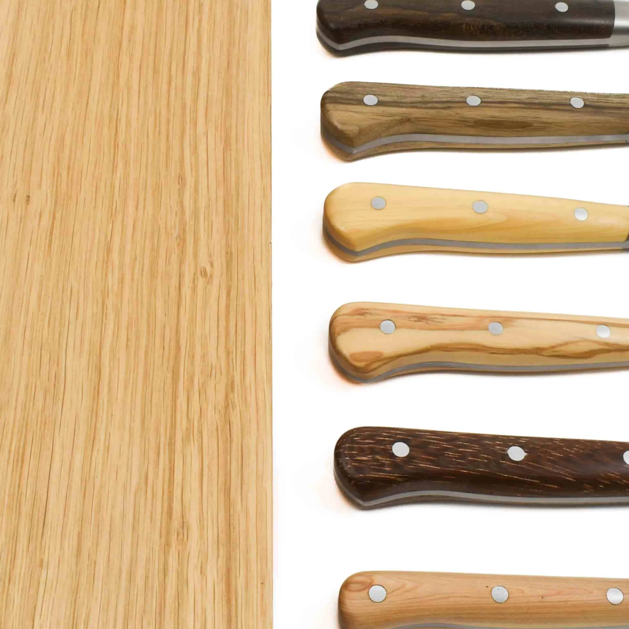 Discount Classic Knife Block of 6 Kitchen Knives, Mixed Woods French Ingredients|Kitchen Knives