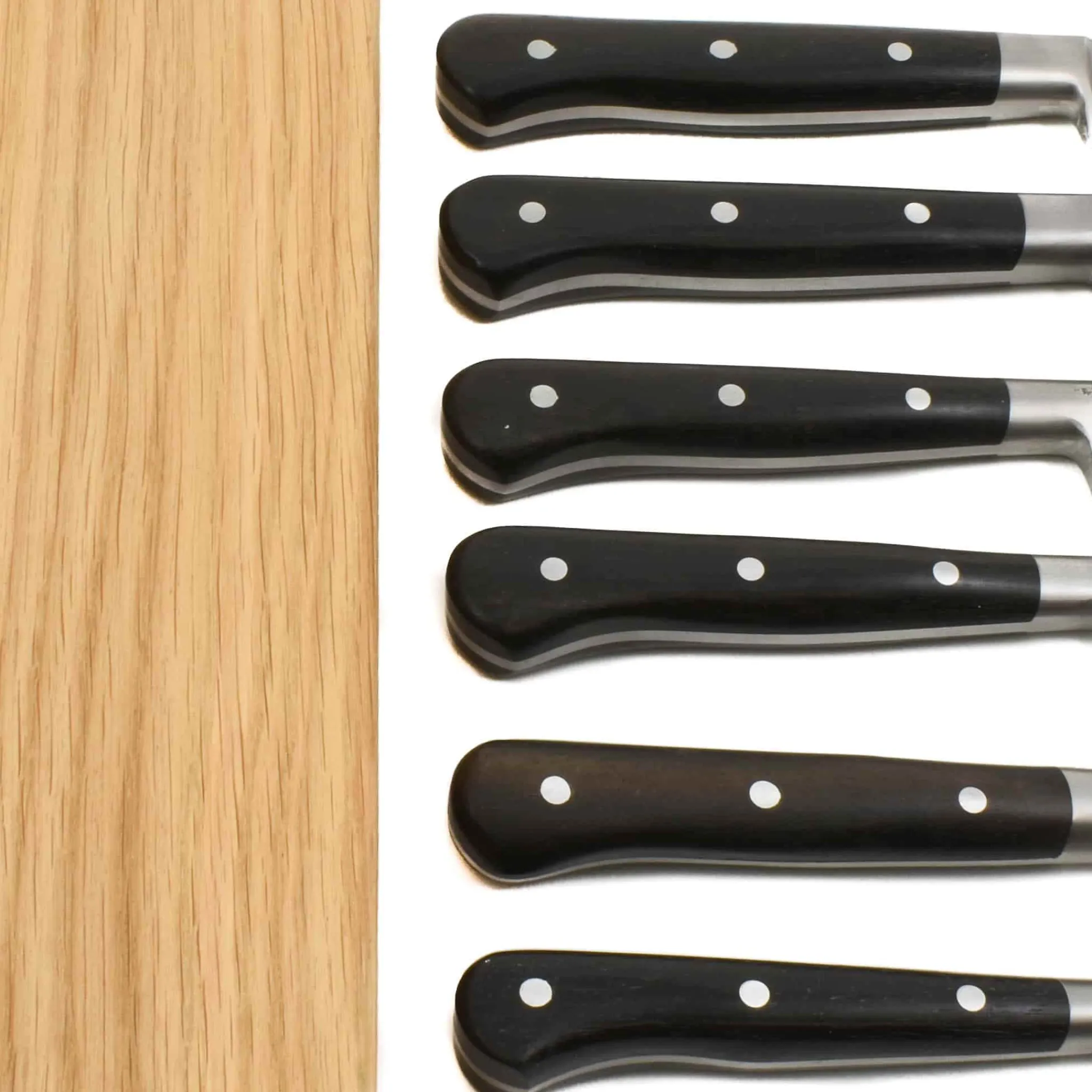 Clearance Classic Knife Block of 6 Kitchen Knives, Ebony French Ingredients|Kitchen Knives