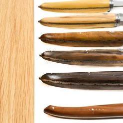 Outlet Gourmet Knife Block of 6 Kitchen Knives, Mixed Woods French Ingredients|Kitchen Knives