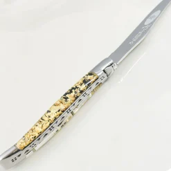 Soft Cheese Knife, Gold Foil Kitchen Knives