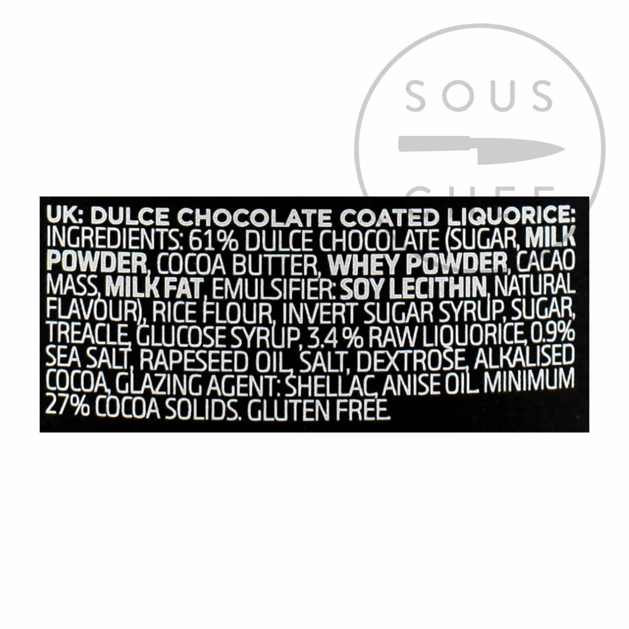 New Liquorice D - Salt Caramel Chocolate Liquorice Ingredients Brands|Chocolate & Sweets