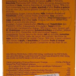 Hot Gianduja Chocolate Bar, 60g Ingredients Brands|Italian Ingredients