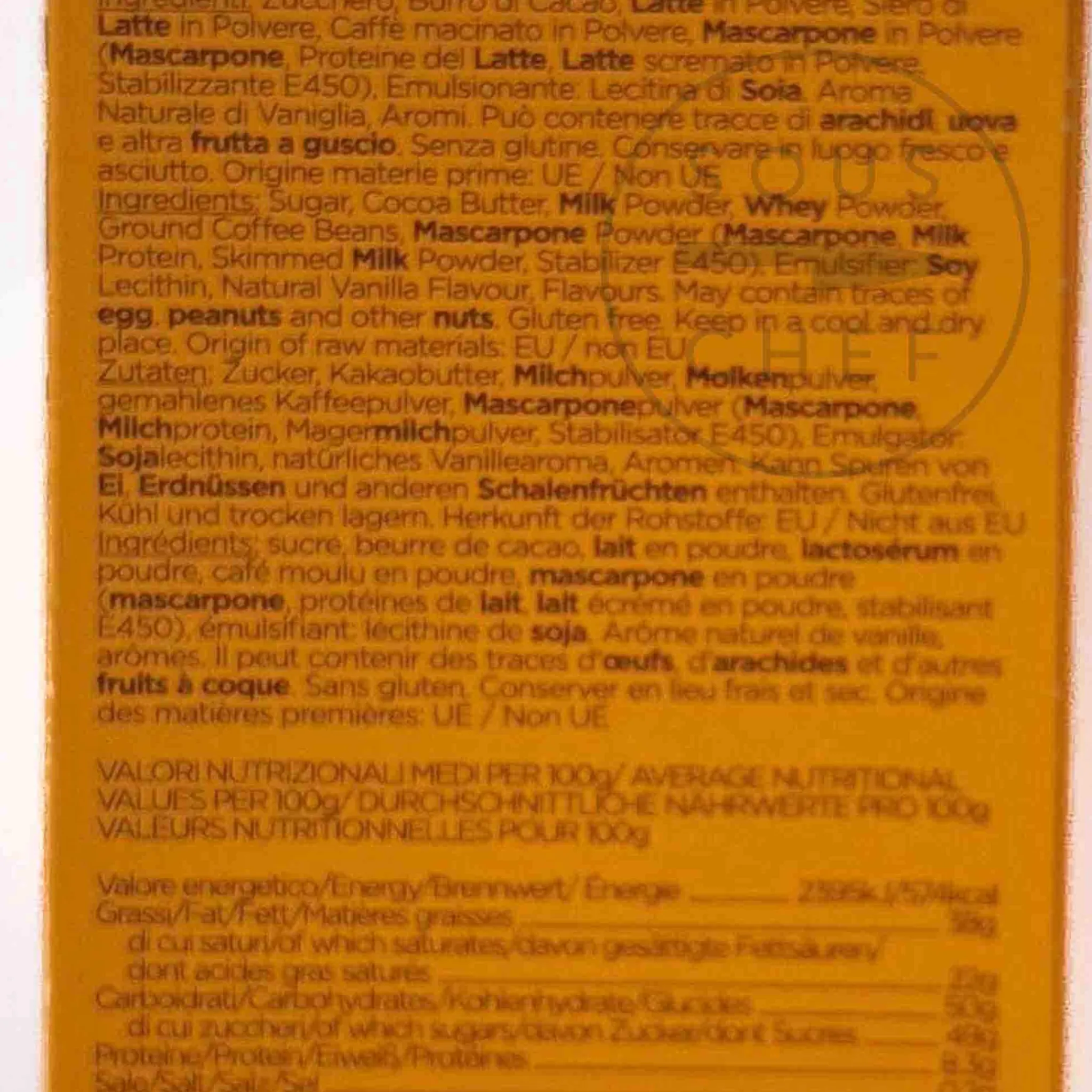 Sale Tiramisu Chocolate Bar, 60g Italian Ingredients|Chocolate & Sweets