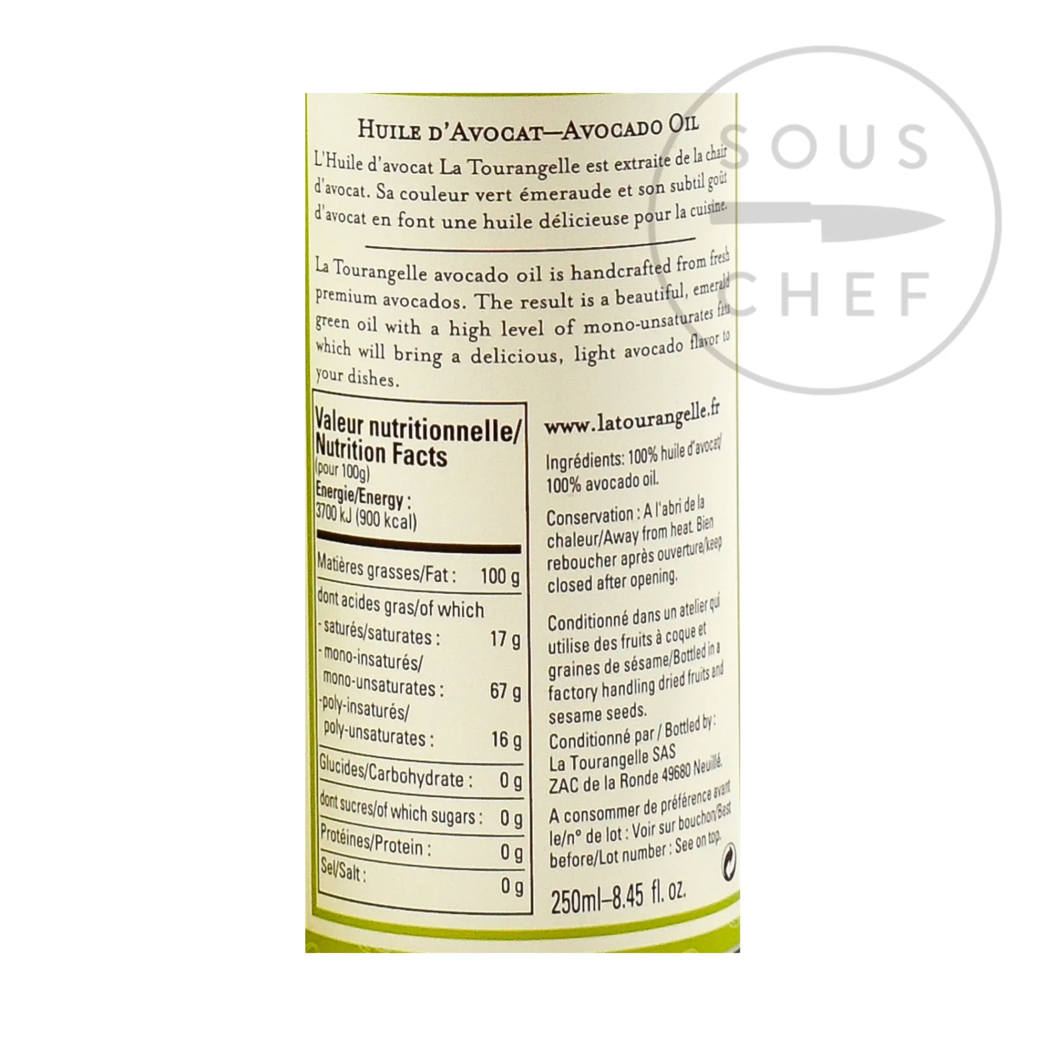Best Avocado Oil, 250ml Ingredients Brands|French Ingredients