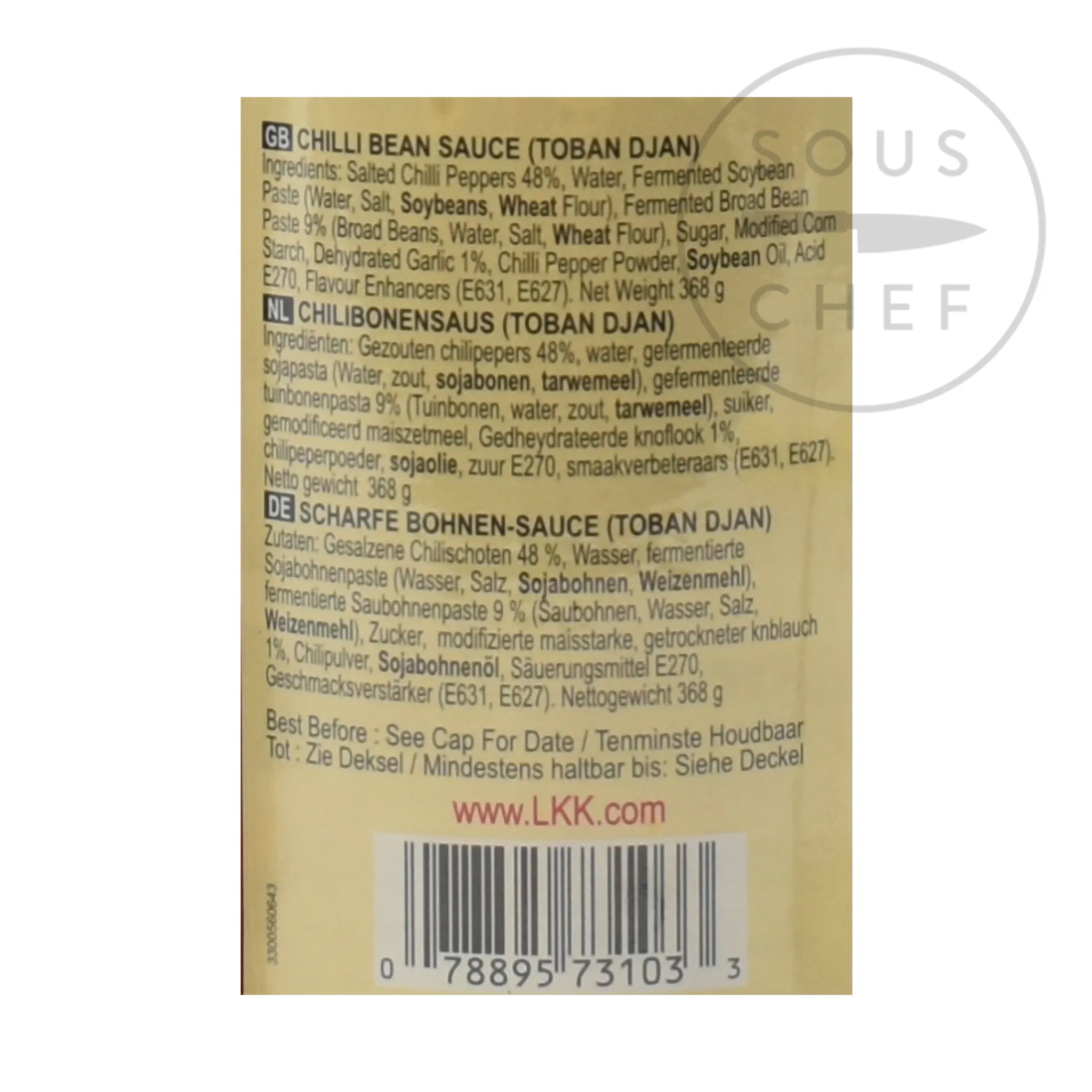 Best Chilli Bean Sauce - Toban Djan, 368g Chinese Ingredients|Sauces & Condiments