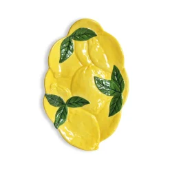 Lemon Ceramic Side Plate, 28.5cm Plates|Crockery & Dinnerware
