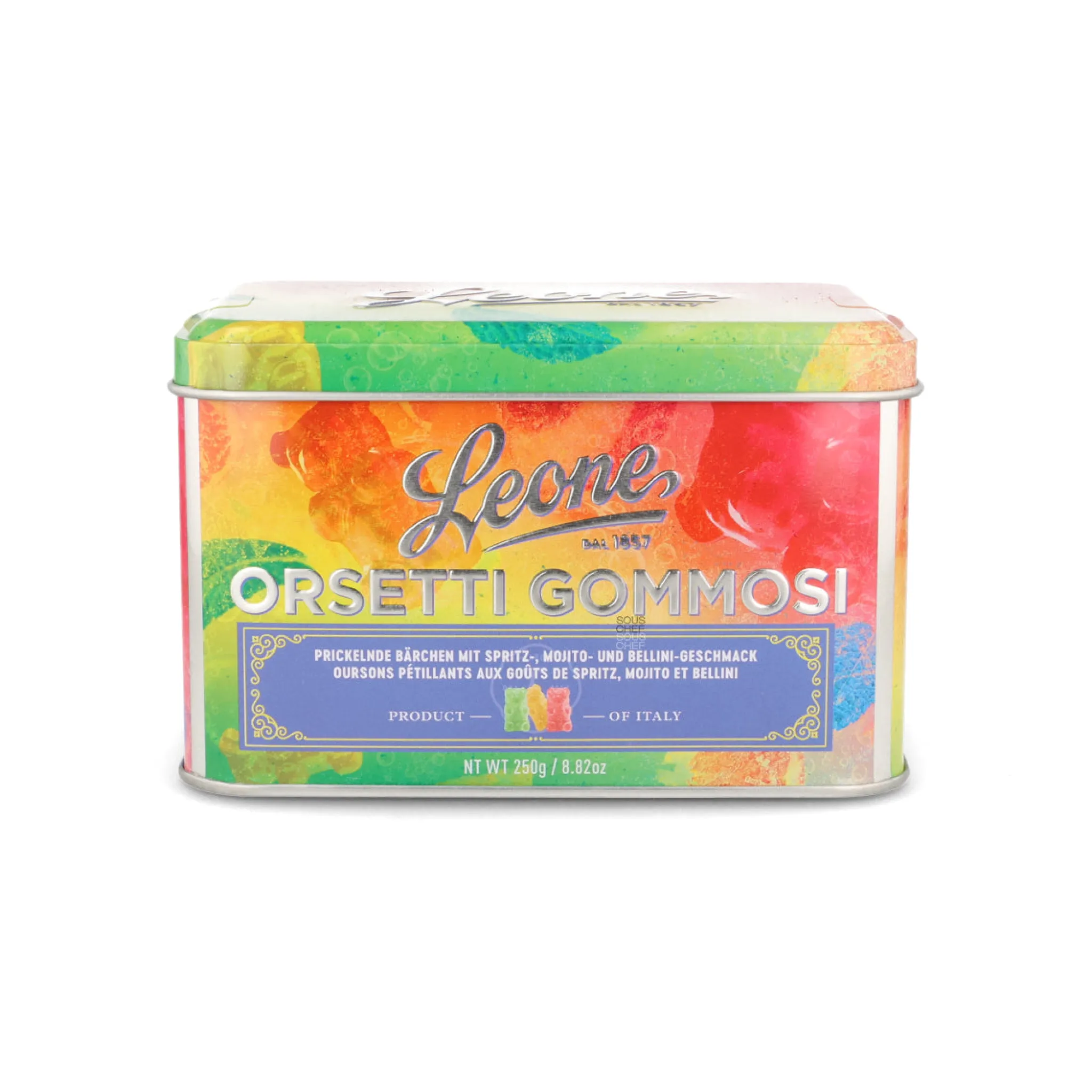 Hot Cocktail Gummy Bears in Gift Tin, 250g Ingredients Brands|Chocolate & Sweets