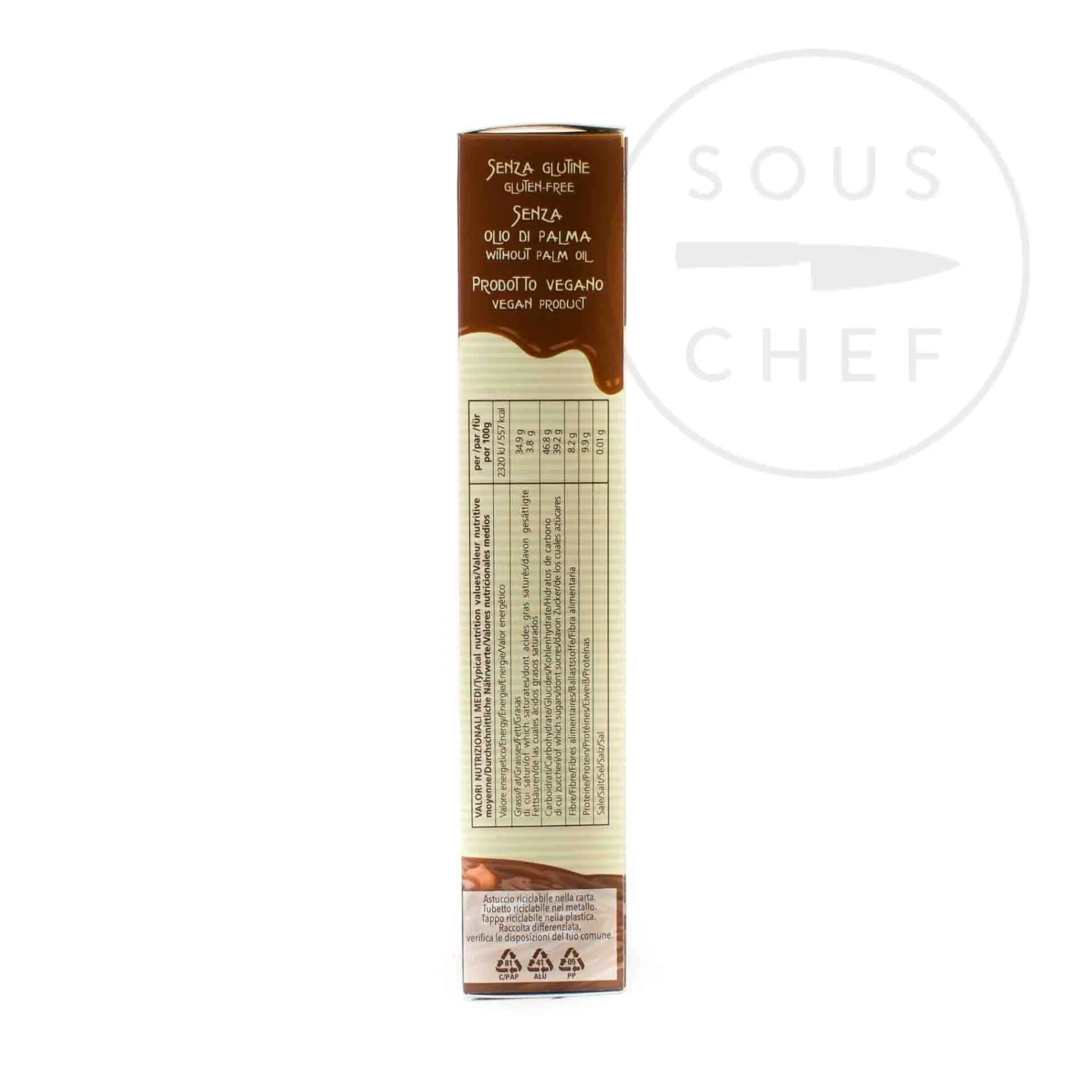 Outlet Gianduja Hazelnut Chocolate Spread Tube, 115g Ingredients Brands|Italian Ingredients