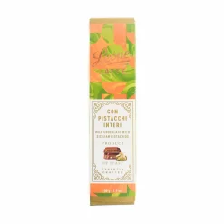 Hot Milk Chocolate Bar with Whole Sicilian Pistachios, 55g Italian Ingredients|Chocolate & Sweets